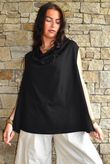 Oscar Drape Trapeze Tank Black